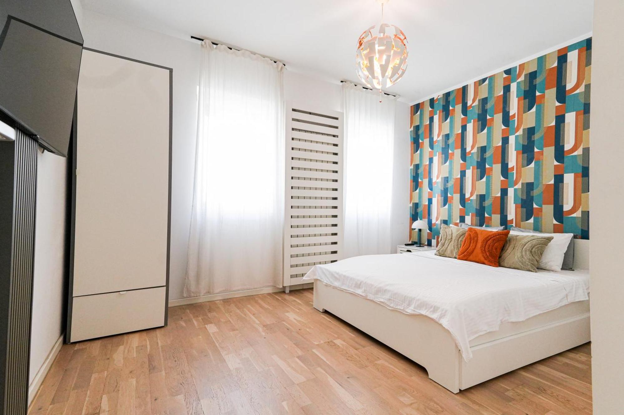 Maria - Modern Apartment With Parking And Workspace Bukarest Eksteriør billede